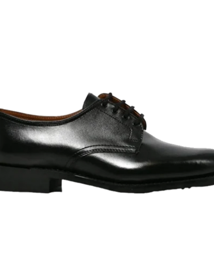 Parabellum Black Security Leather Shoe - Mens