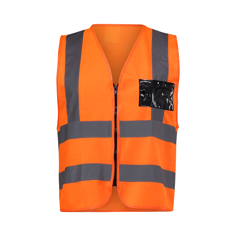 Rebel Solid Orange Reflective Vest - Image 2