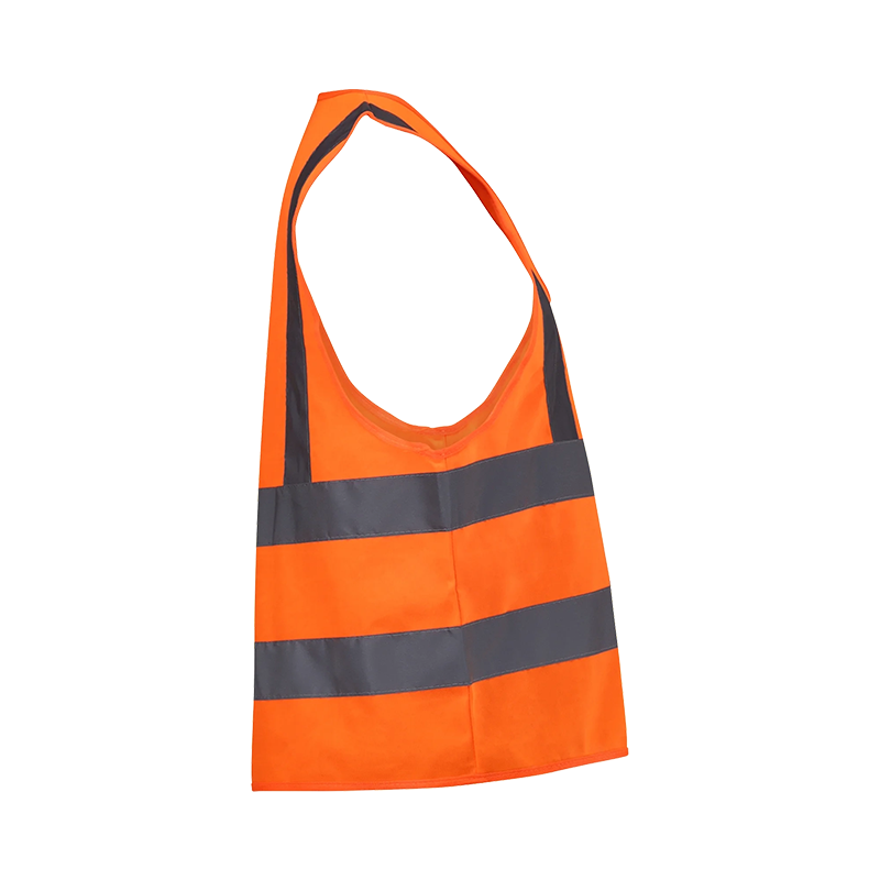 Rebel Solid Orange Reflective Vest - Image 4